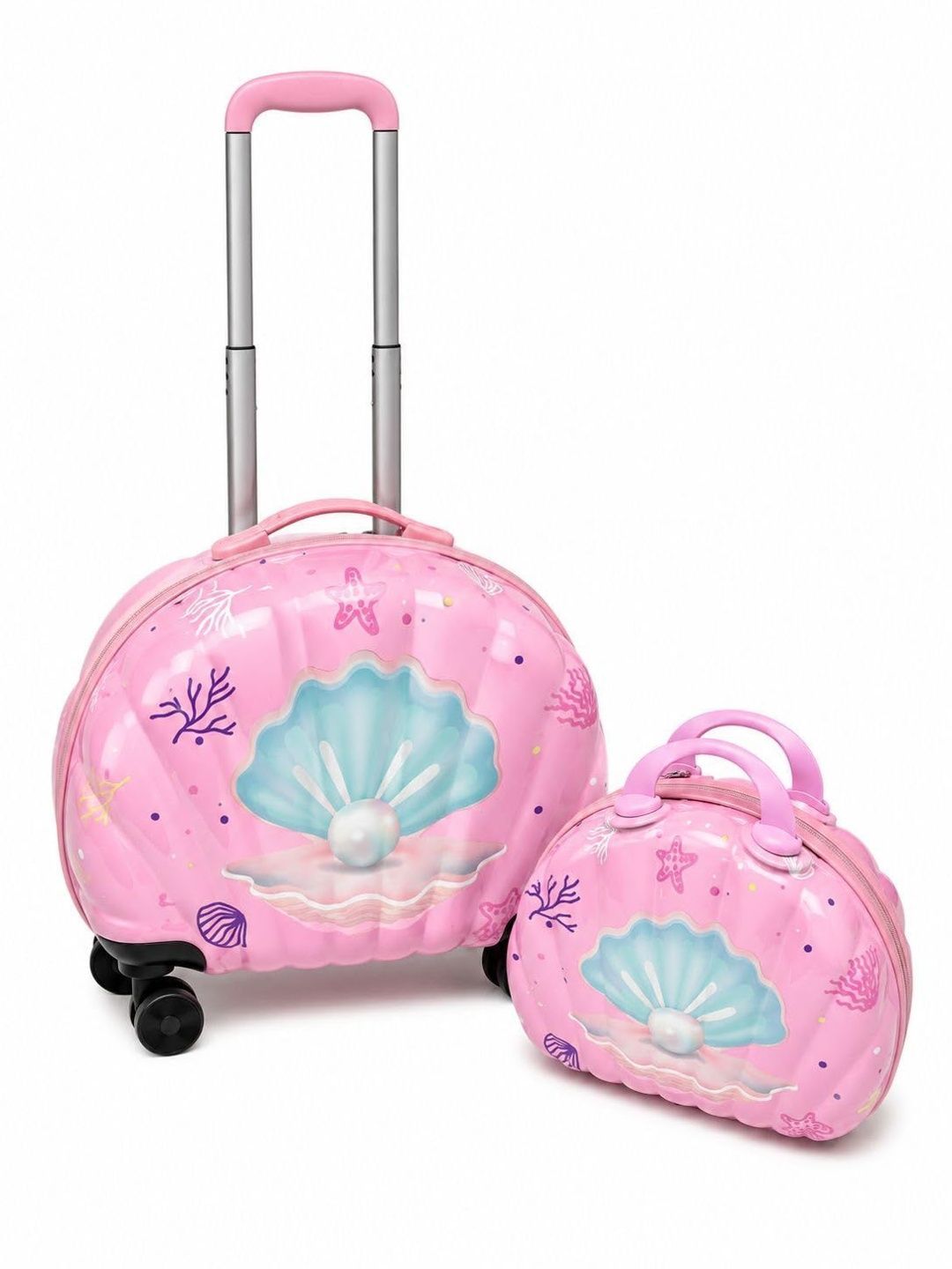 Yours Luggage Set Of 2 Print Hard Sided Trolley Bag-image-24