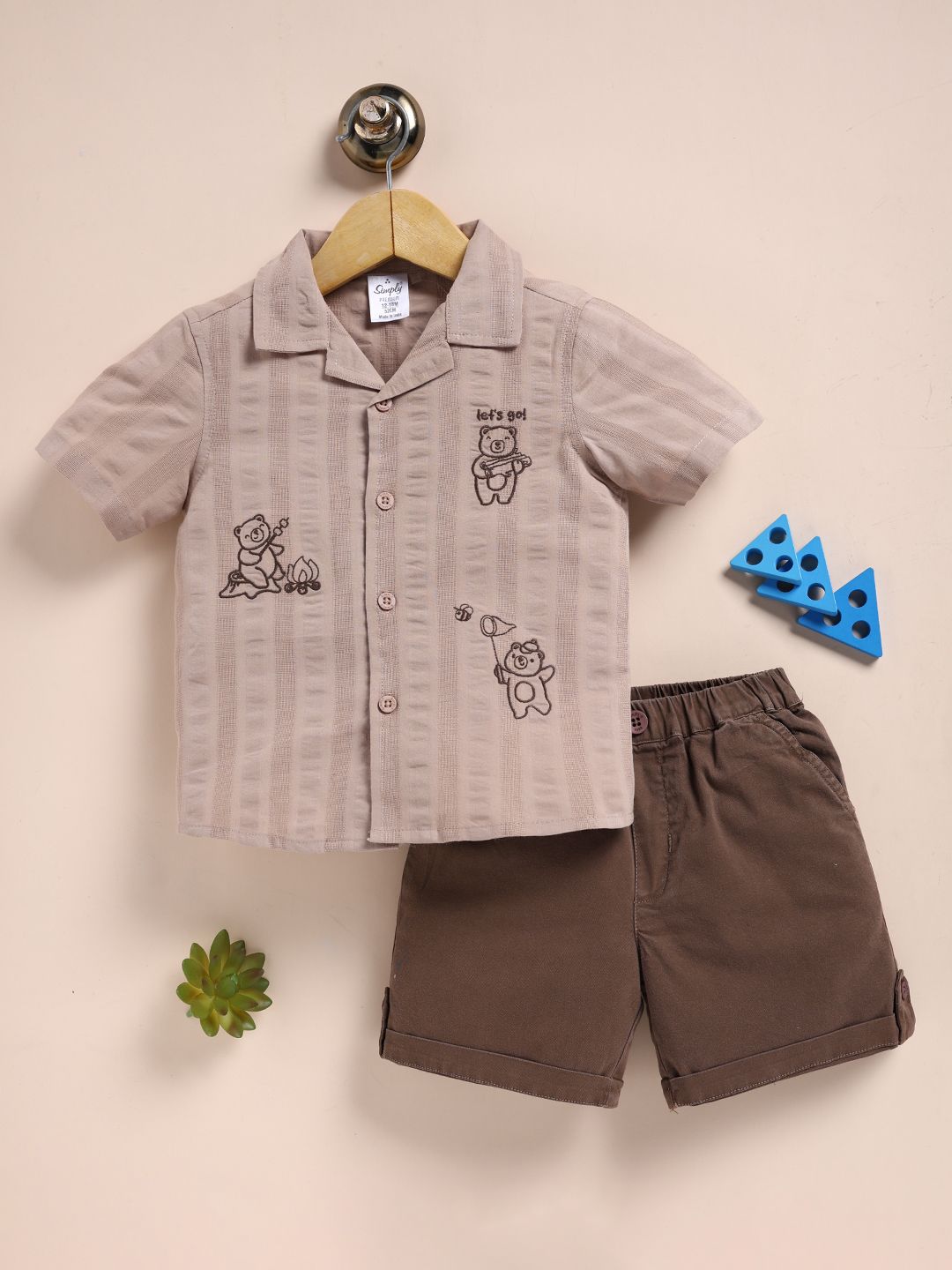 Simply Boys Pure Cotton Shirt with Shorts-picture-19