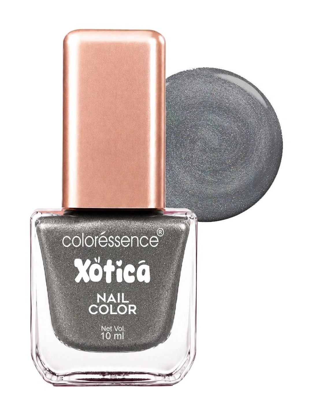 Coloressence Xotica High Shine Nail Paint - 10 ml - Radiant Silver-picture-11
