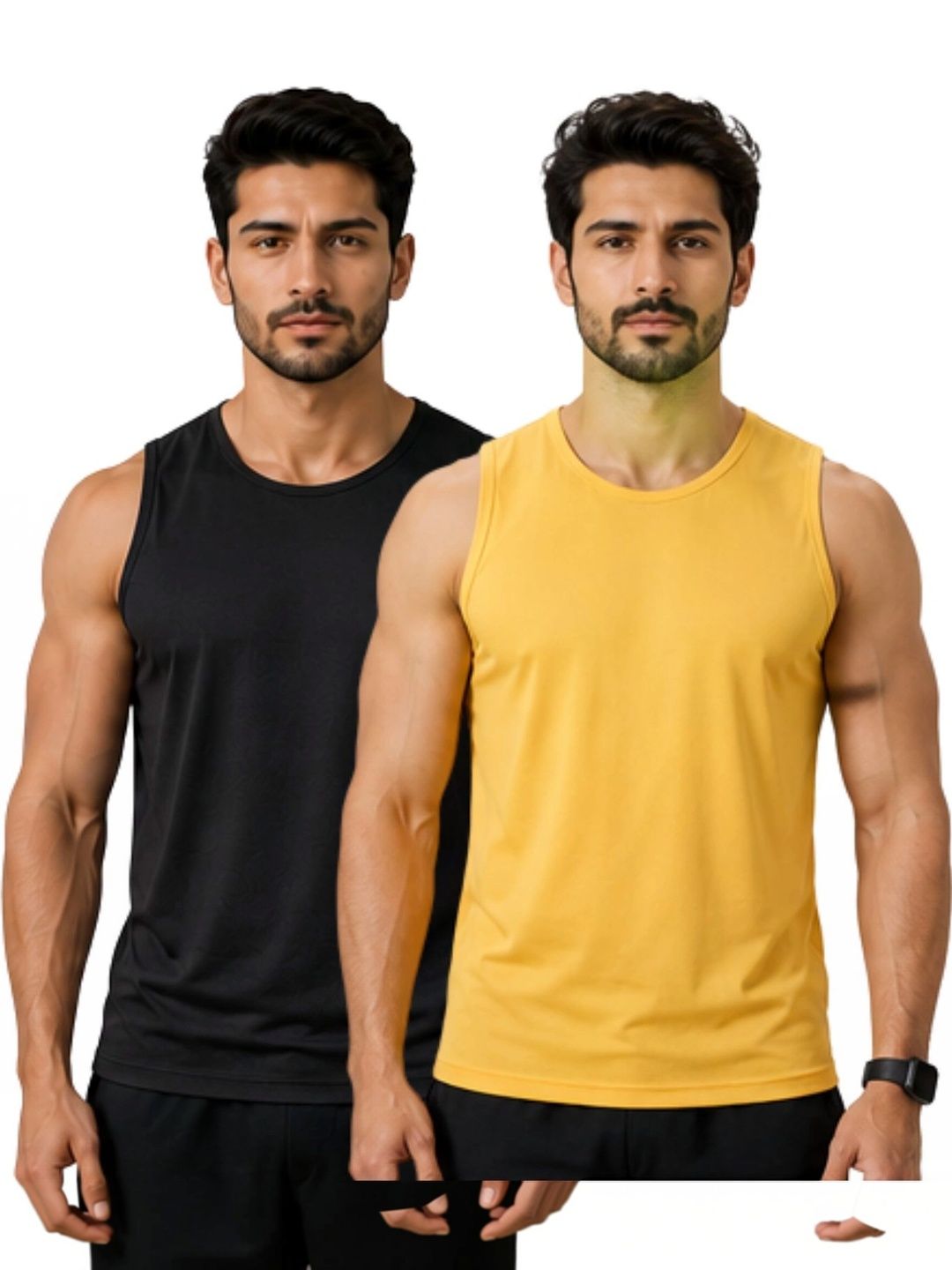 IndiCrafts Pack of 2 Gym Vest-picture-11