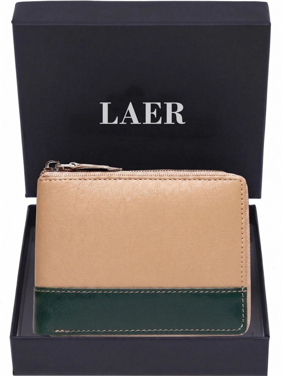 LAER Men Colourblocked PU Two Fold Wallet-picture-54