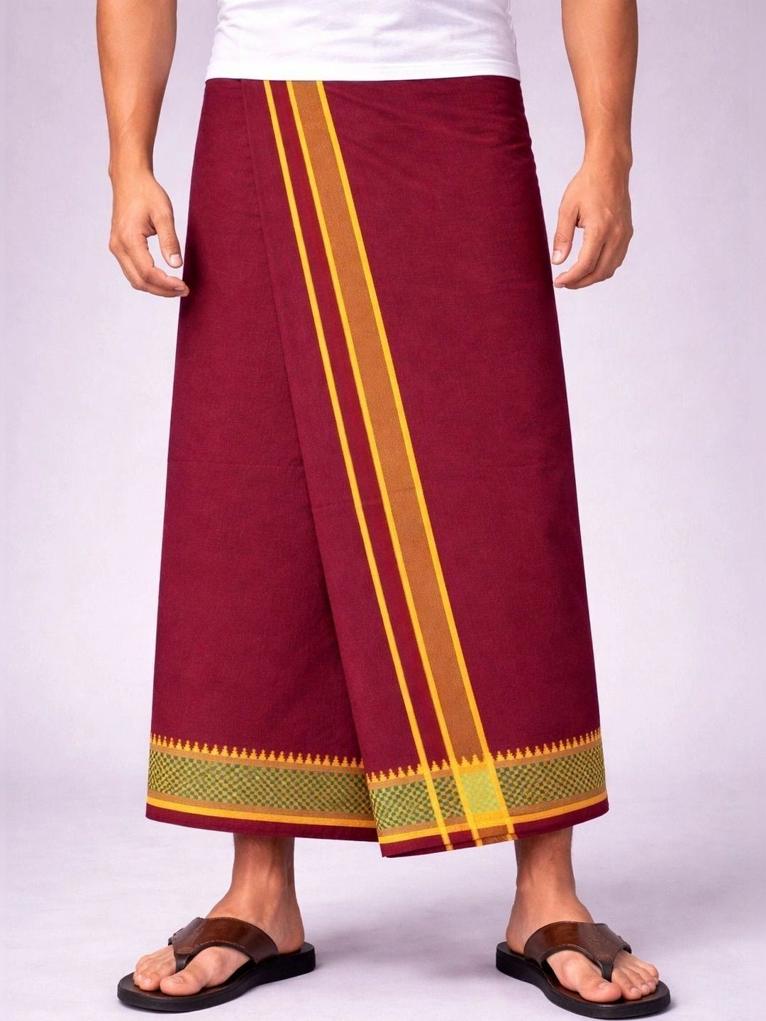 AKESHAVAM Men Cotton Dhoti Dhotis-image-46