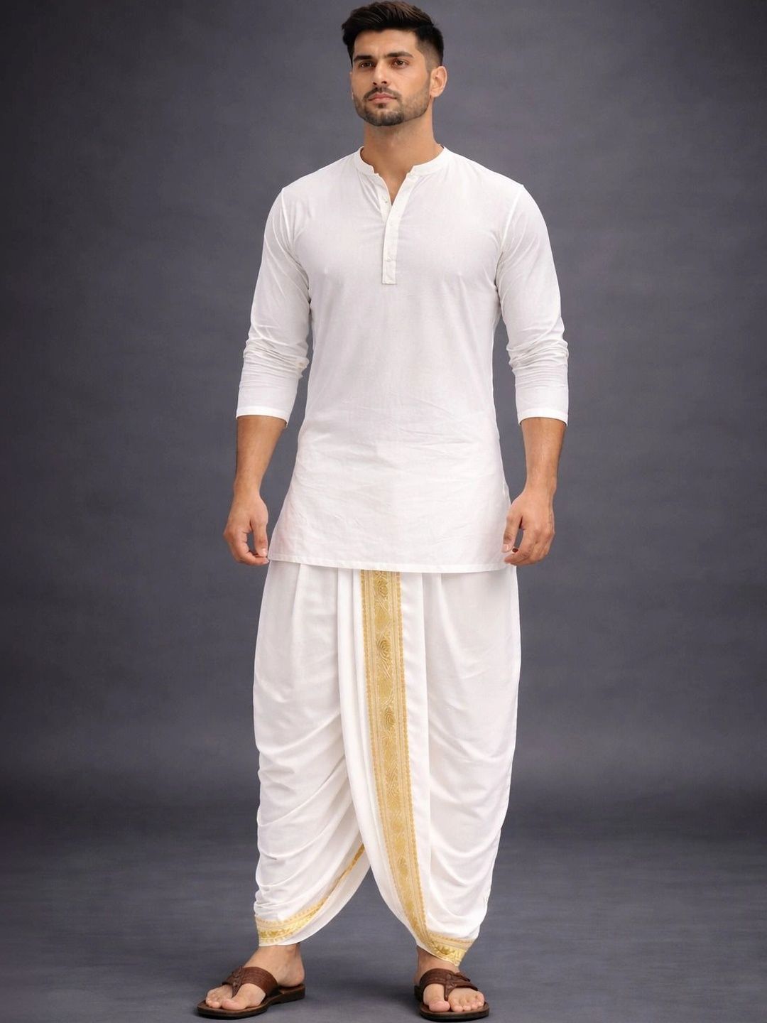 AKESHAVAM Men Embroidered Dhoti Dhotis-picture-37
