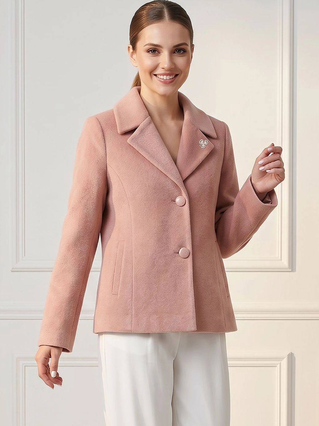 Navsha Single-Breasted Tailored Fit Blazers-image-40
