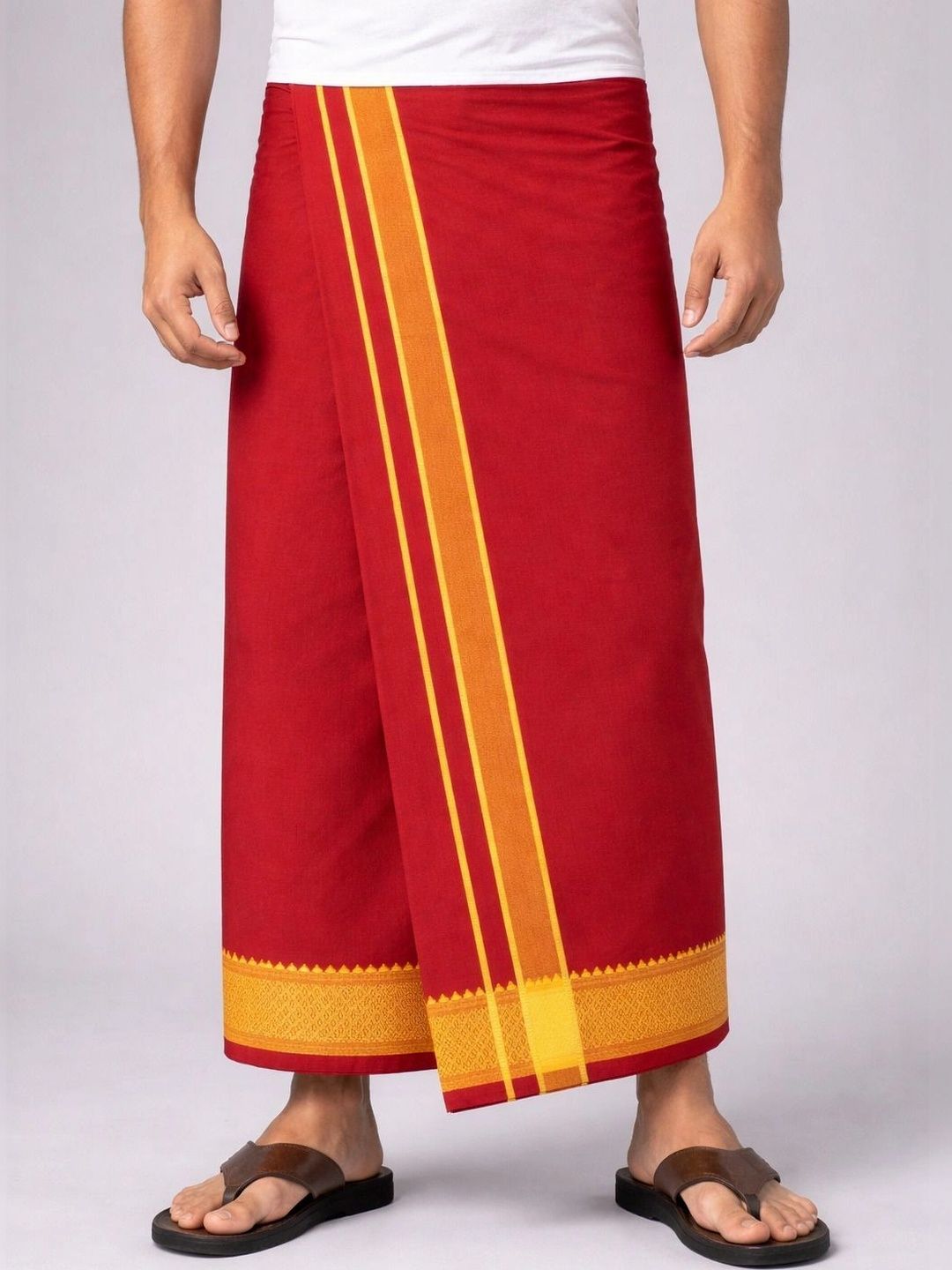 AKESHAVAM Men Cotton Dhoti Dhotis-image-47