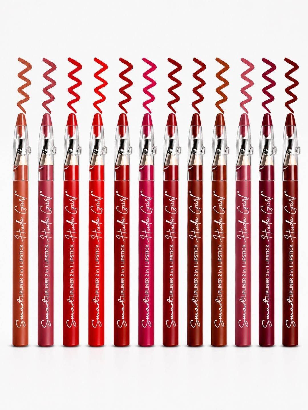 Huda Girl Set Of 12 Creamy Matte Lip Liner With Built In Sharpener-24g Each-image-16