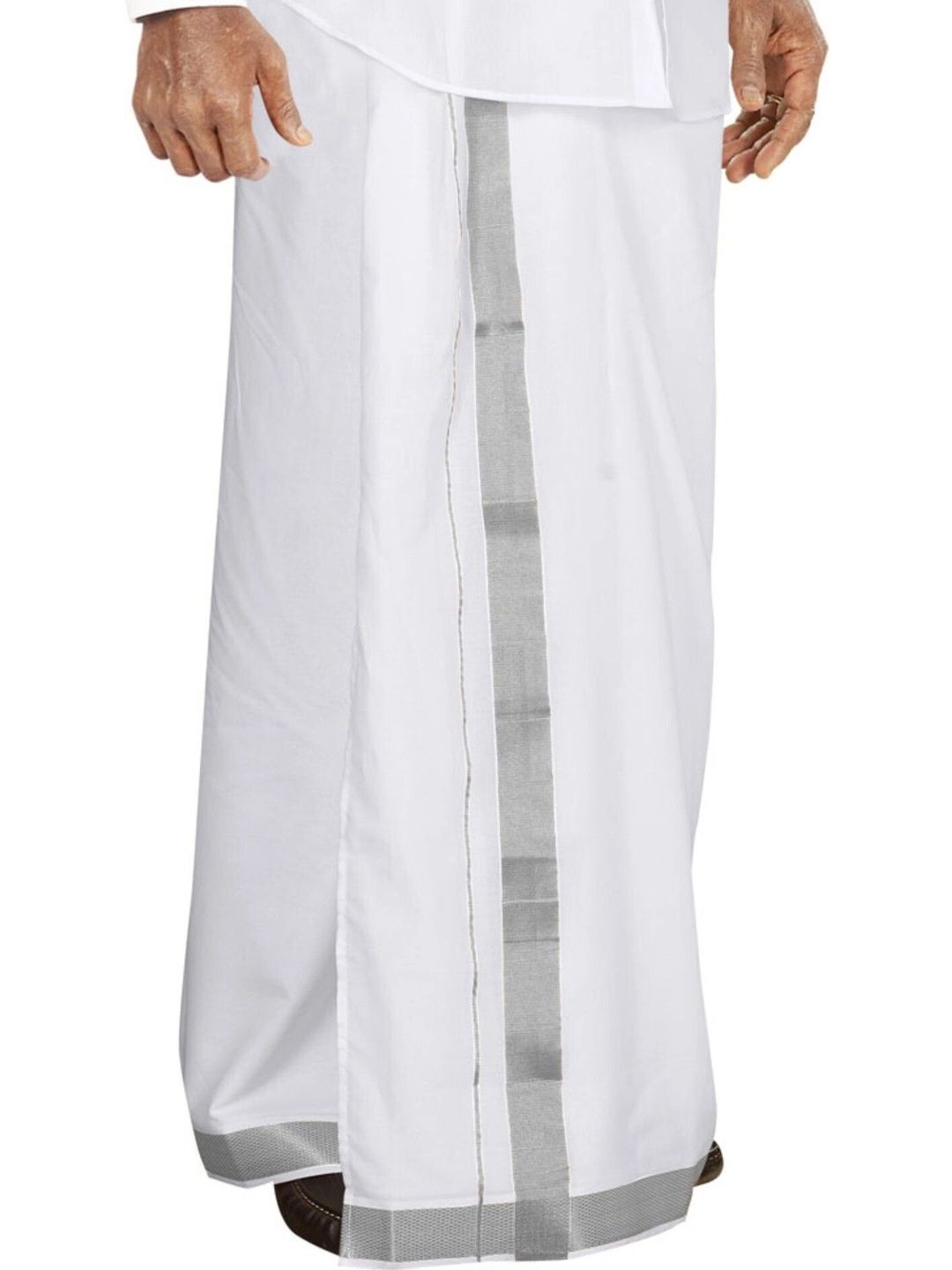 AKESHAVAM Men Striped Cotton Dhoti Dhotis-picture-47