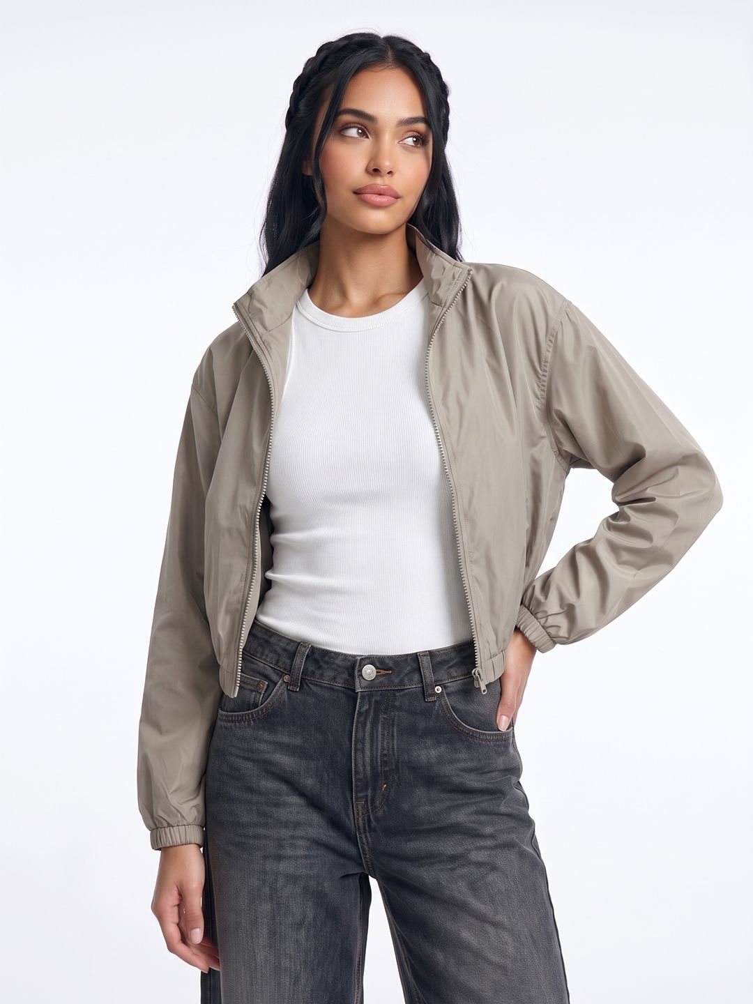 glitchez Stand Collar Bomber Jacket-picture-40