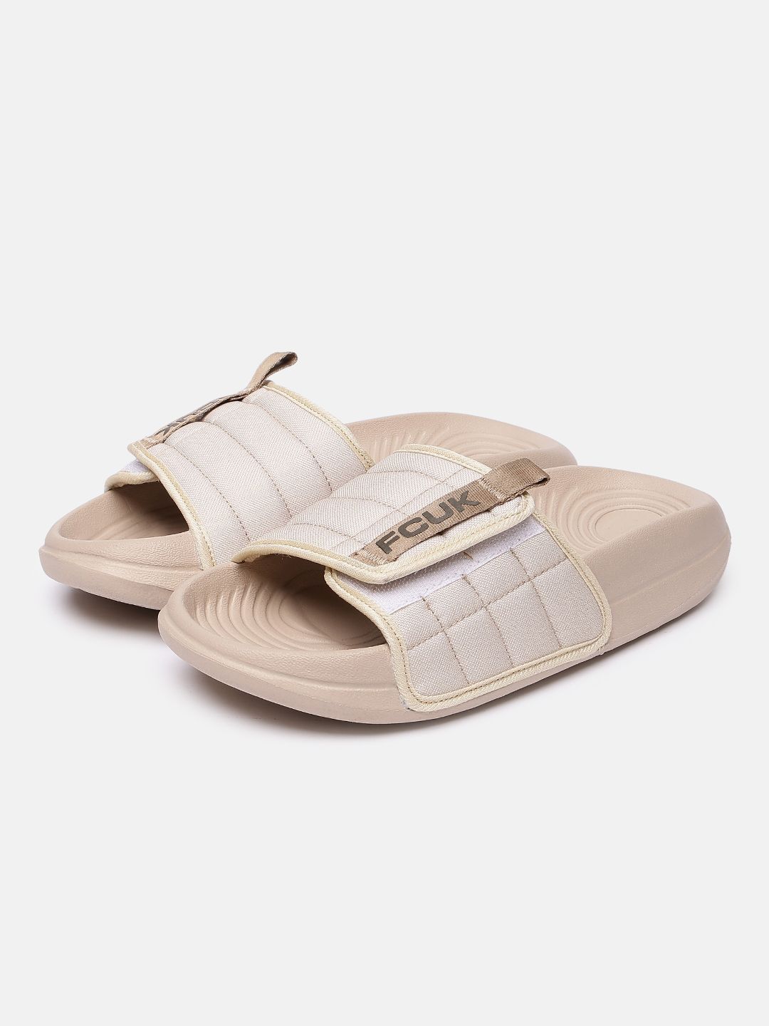 FCUK Men Textured Sliders-image-20