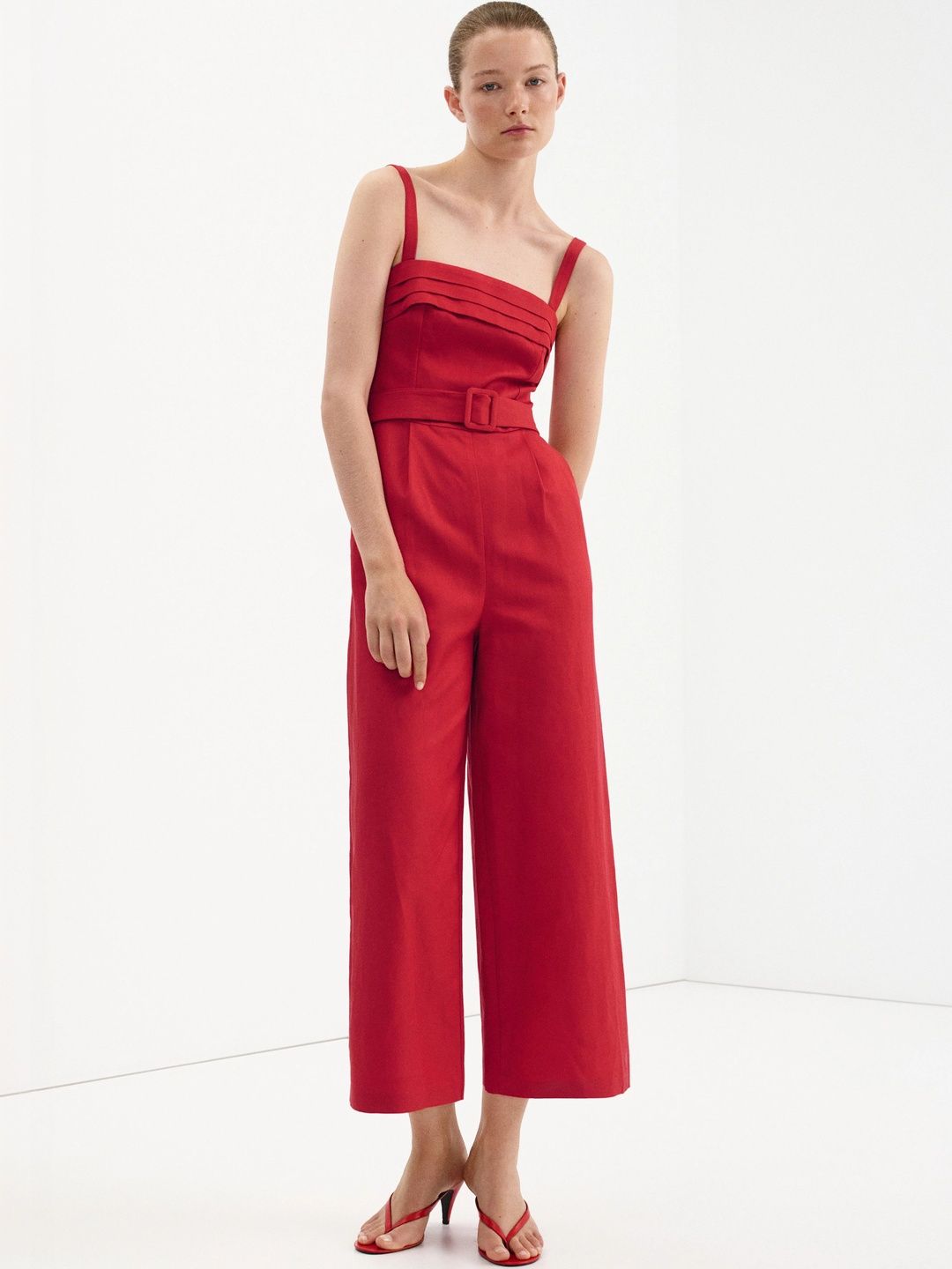 MANGO Linen Basic Jumpsuit-picture-47