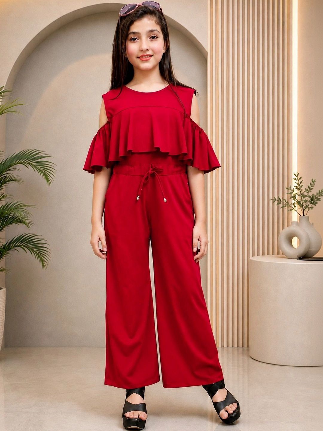 ORIEX THE ORIGINAL FASHION Girls Basic Jumpsuit with Ruffles-picture-15