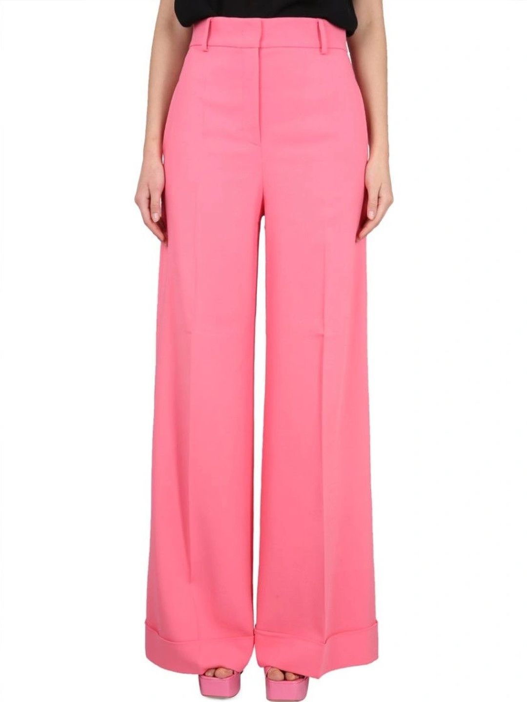 MOSCHINO Women High-Rise Trousers-image-49