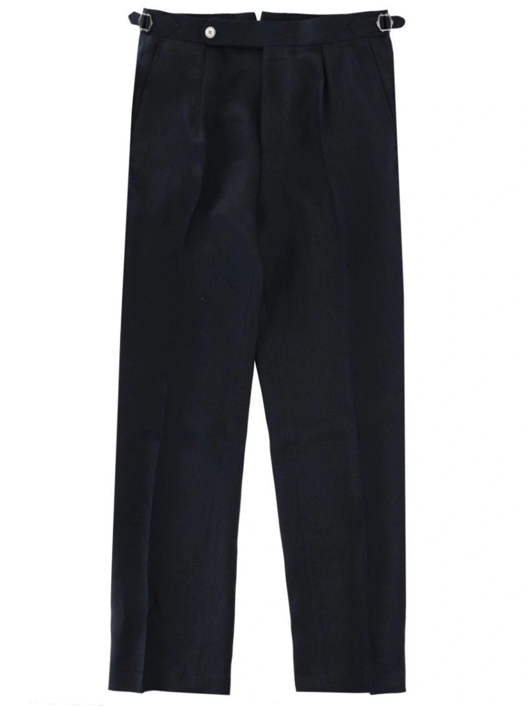 BOSS Dark Blue Pleated Trousers-picture-36