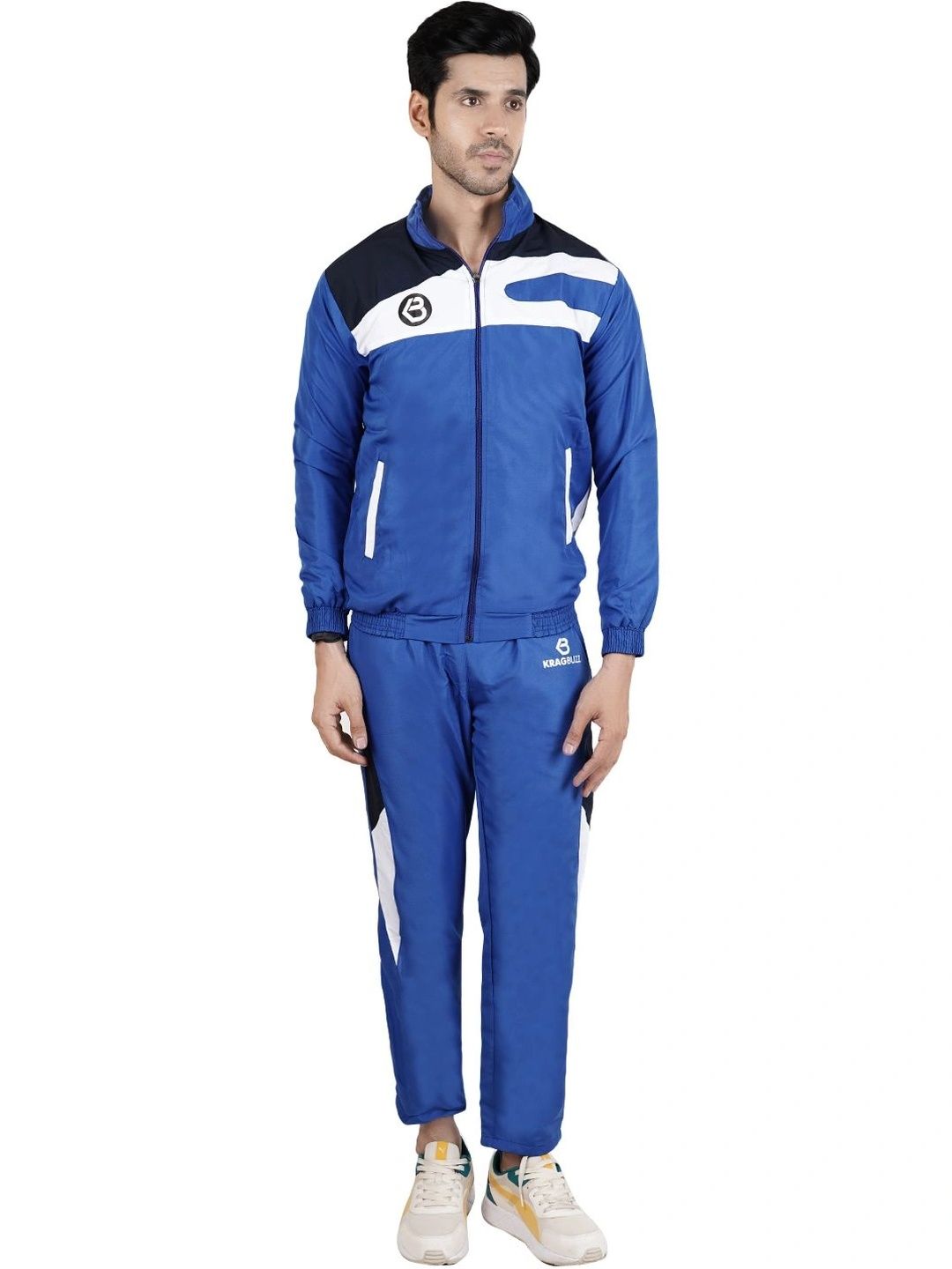 KRAGBUZZ Colourblocked Mock Collar Tracksuits-picture-38