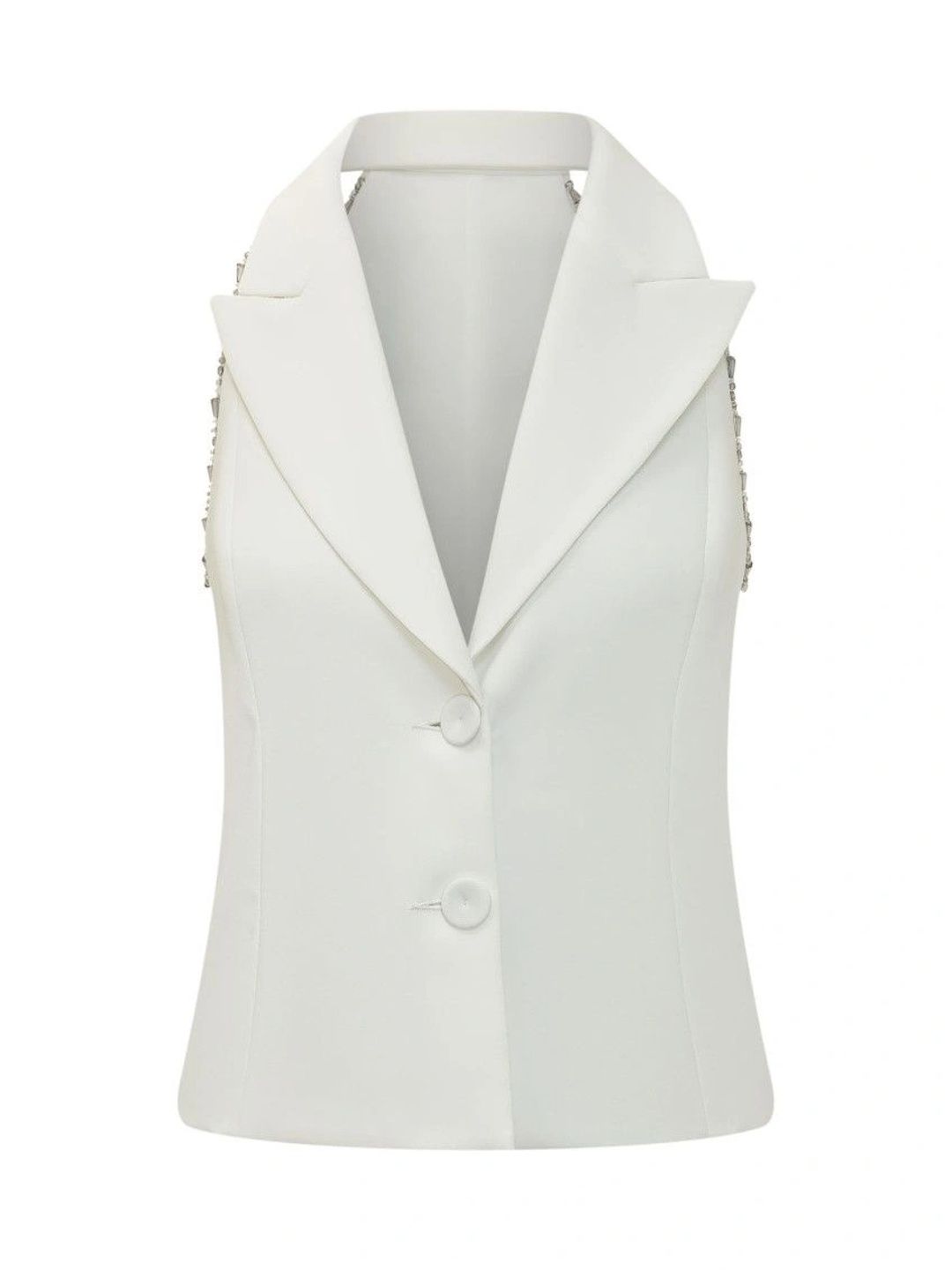 Pinko Notched Lapel Single-Breasted Tailored Fit Formal Blazers-picture-50