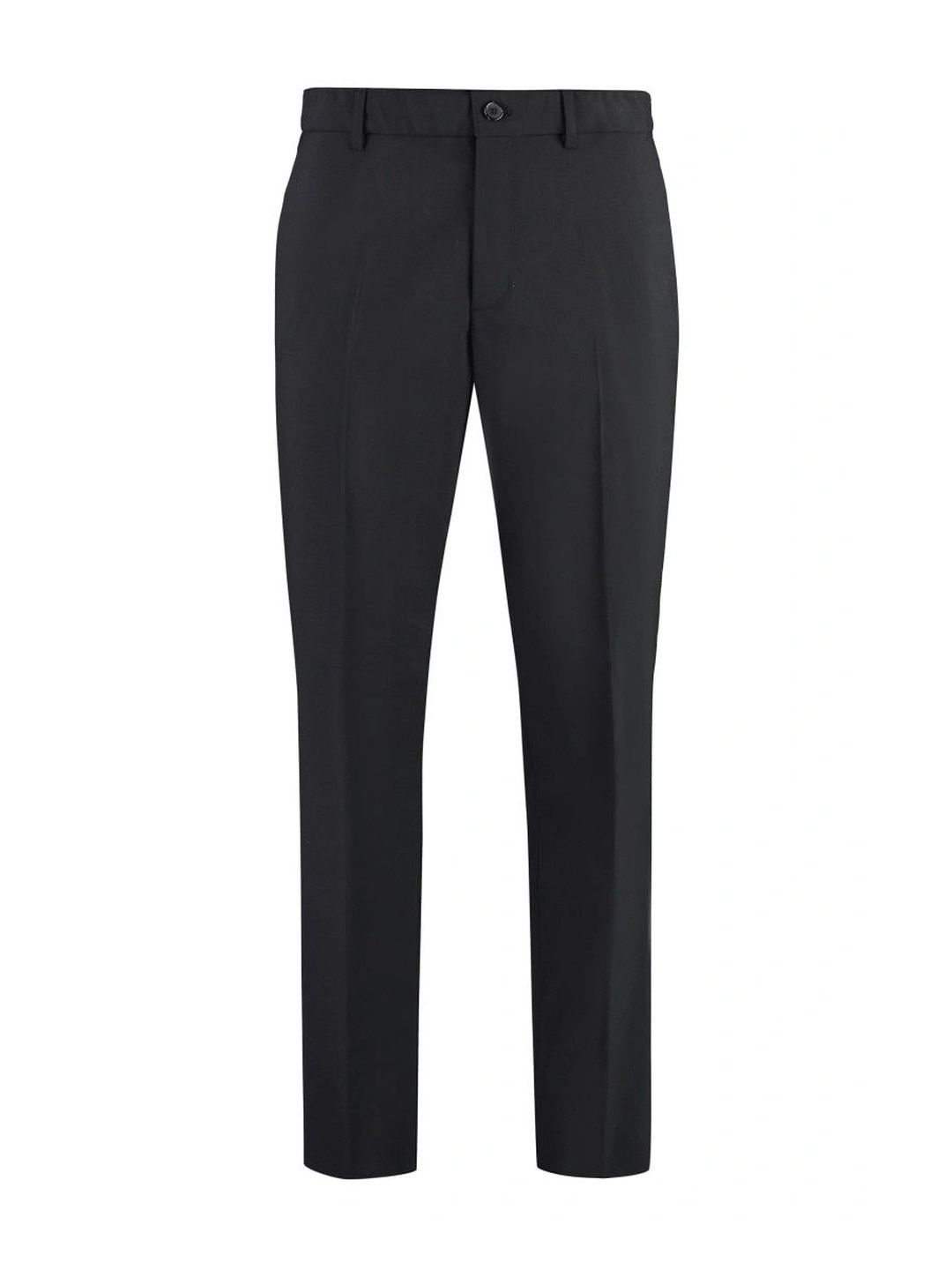 Department 5 Black Flat Front Pants-picture-57