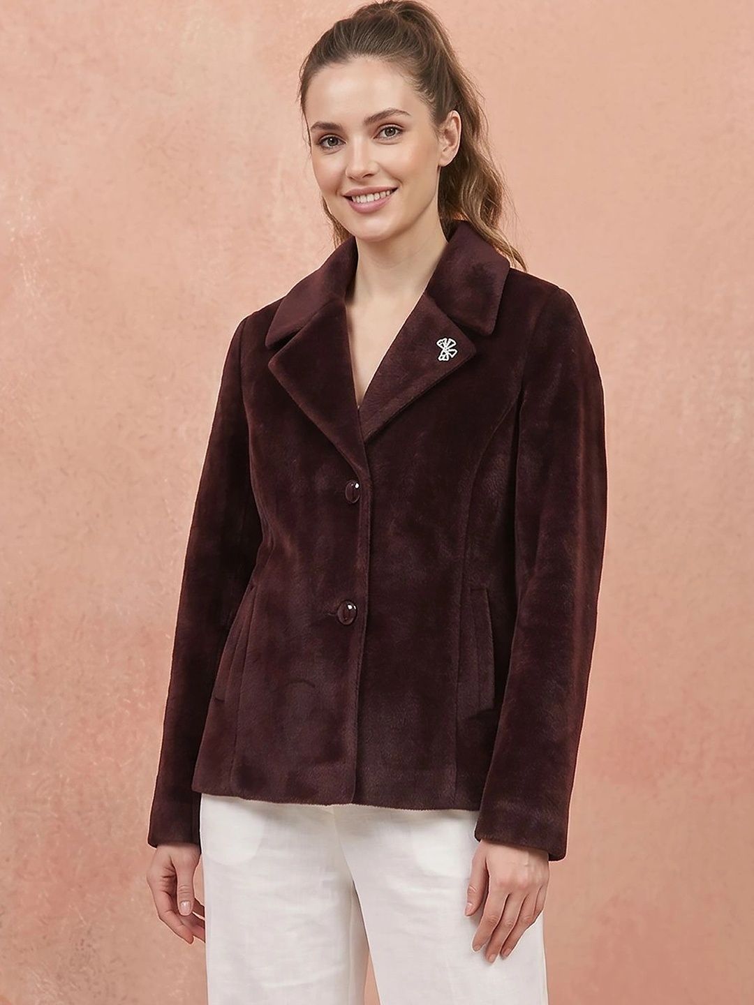 GFO Notched Lapel Single-Breasted Tailored Fit Blazers-image-25