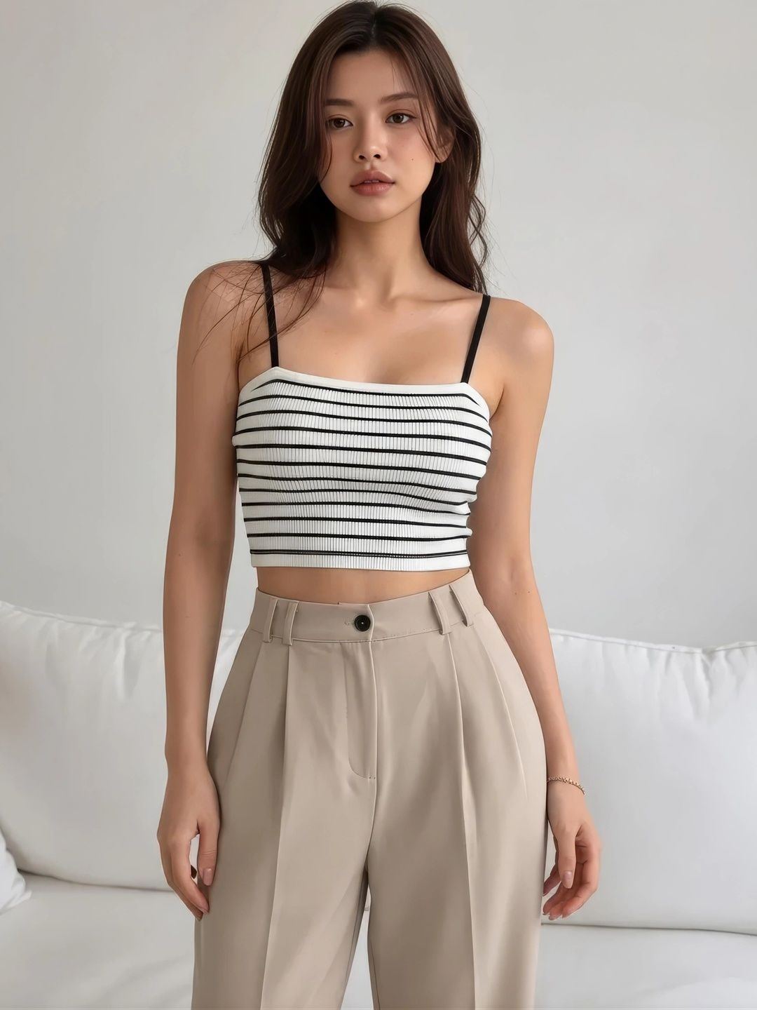 CotiQ Striped Crop Top-picture-12
