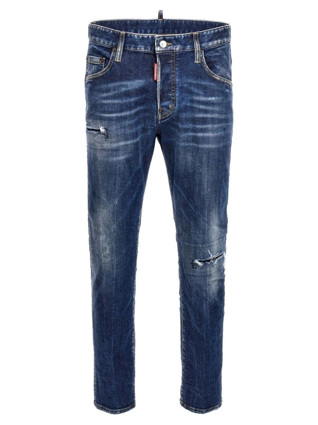 Dsquared2 Men Slim Fit Mid-Rise Low Distress Jeans-picture-21