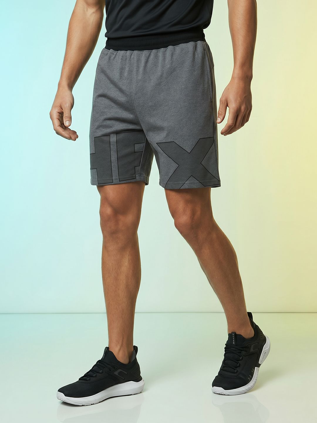 HRX by Hrithik Roshan Men Typography Printed Shorts-picture-33