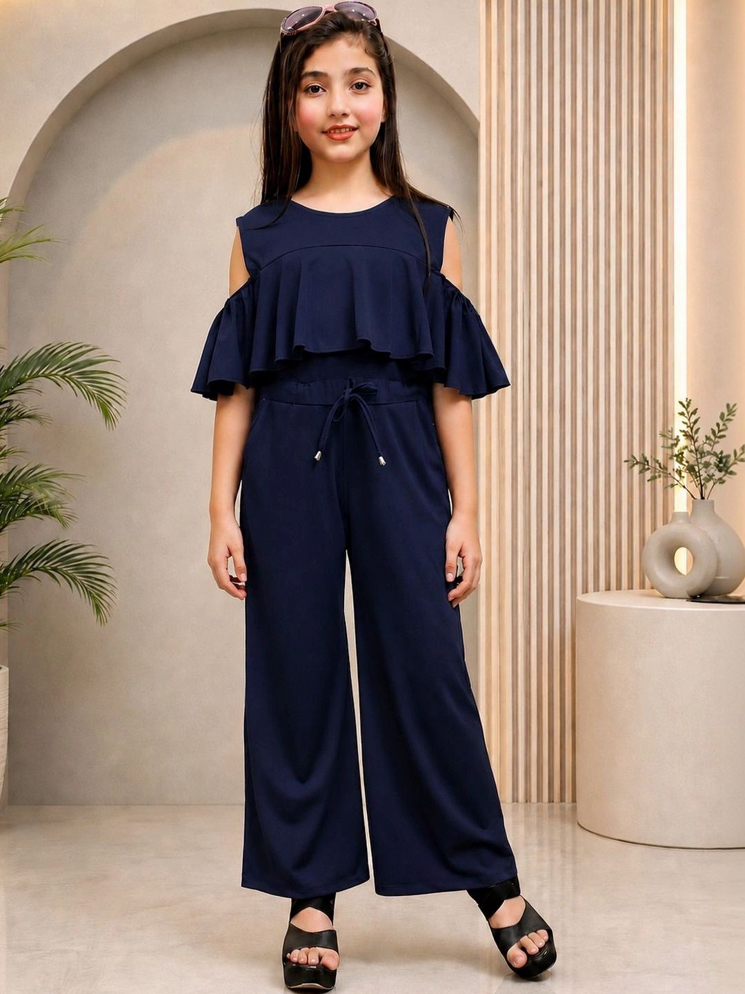 ORIEX THE ORIGINAL FASHION Girls Basic Jumpsuit with Ruffles-picture-30