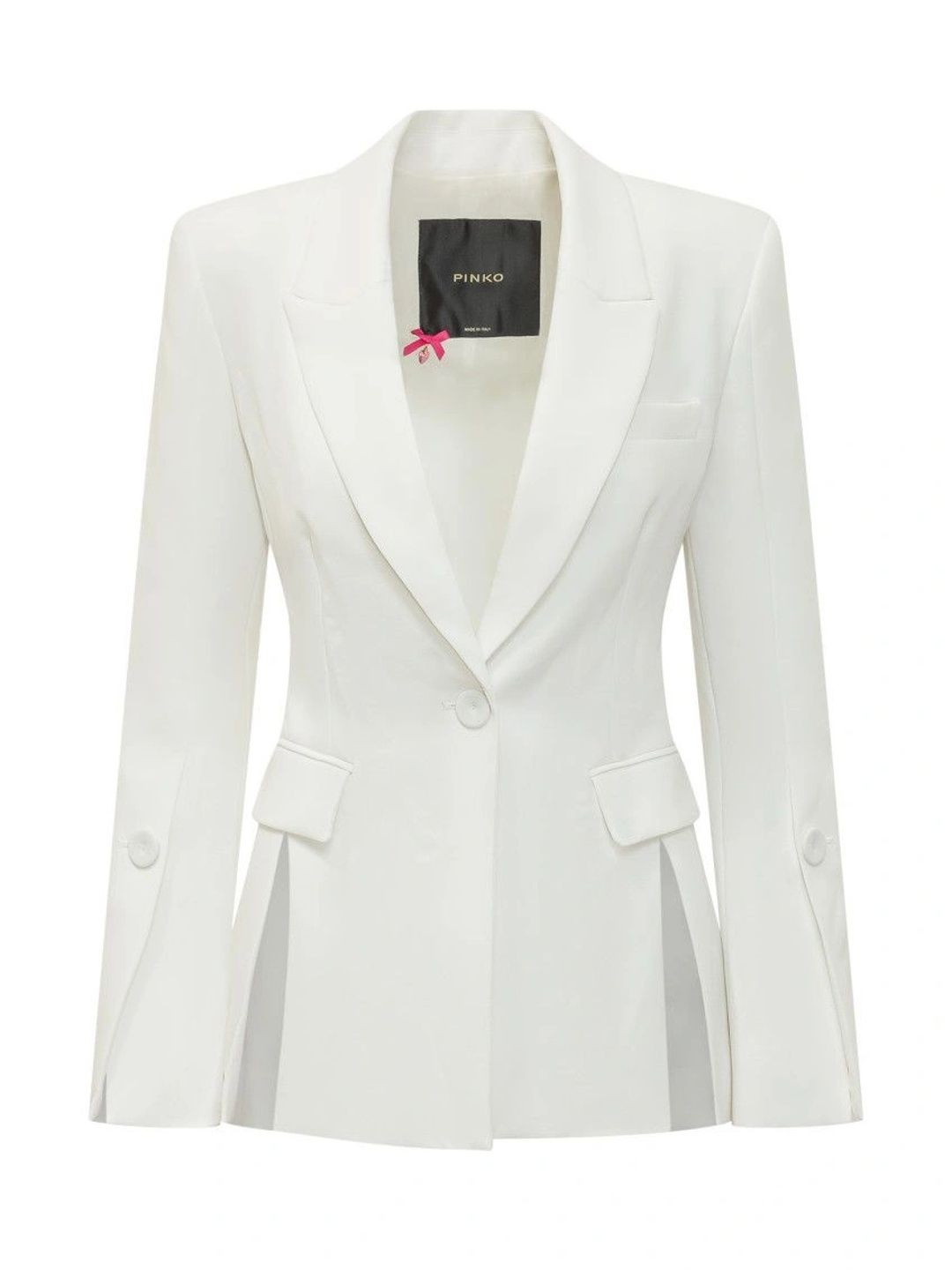 Pinko Notched Lapel Single-Breasted Tailored Fit Formal Blazer-picture-35