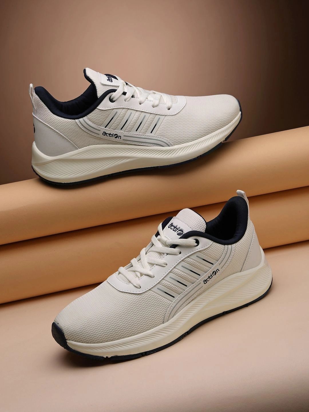 Action Men Mesh Running Non-Marking Shoes-picture-26