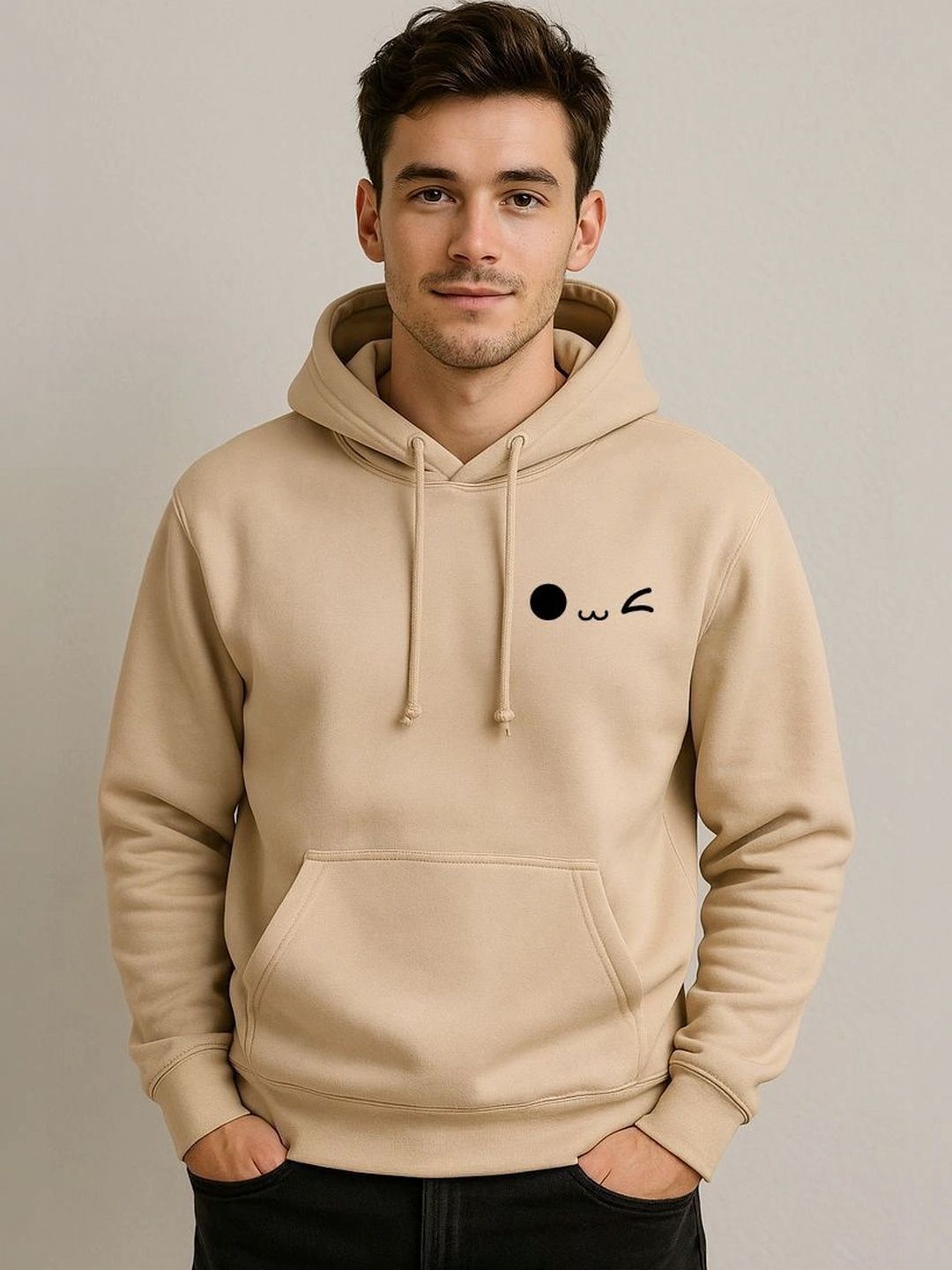 FARICON Men Printed Hooded Sweatshirt-picture-14