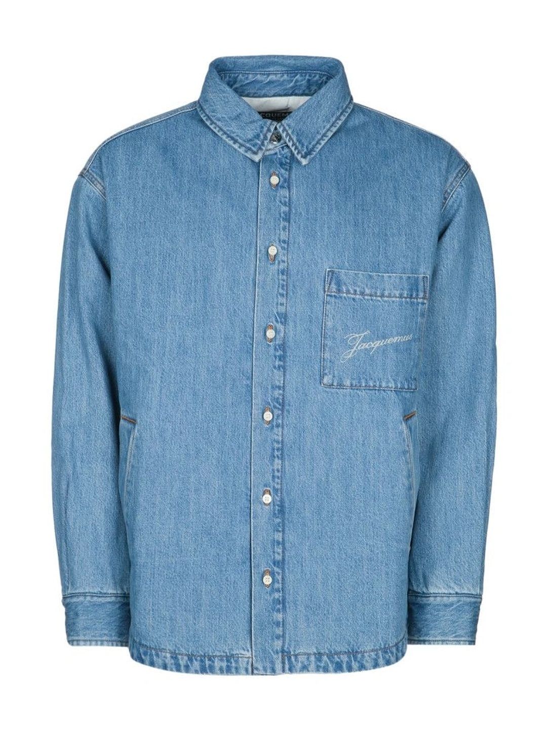 Jacquemus Blue Relaxed Overshirt-picture-26