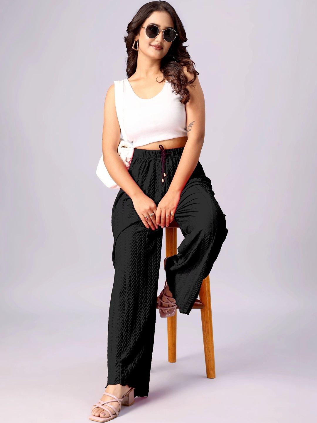 Tijarat Women Knitted Palazzos-picture-36