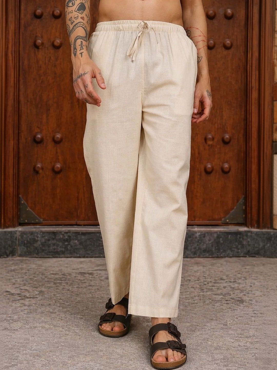 NEQA Men Relaxed Easy Wash Trousers-picture-20