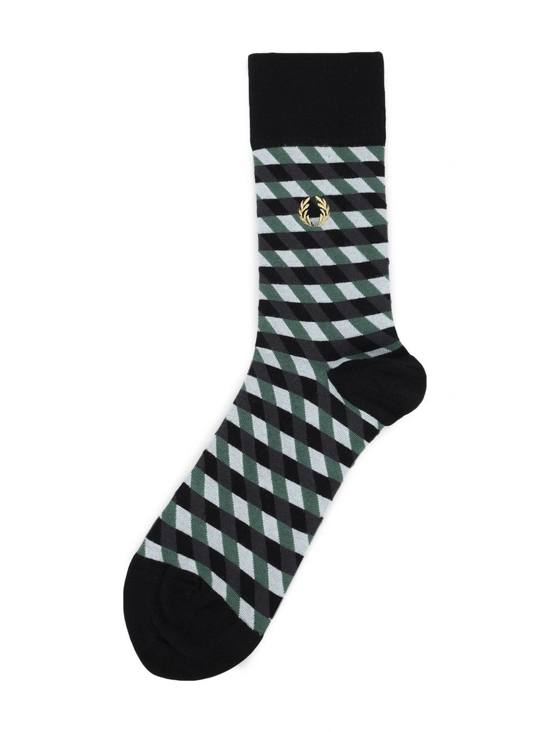 Fred Perry Men Cotton Patterned Calf Length Socks-picture-35