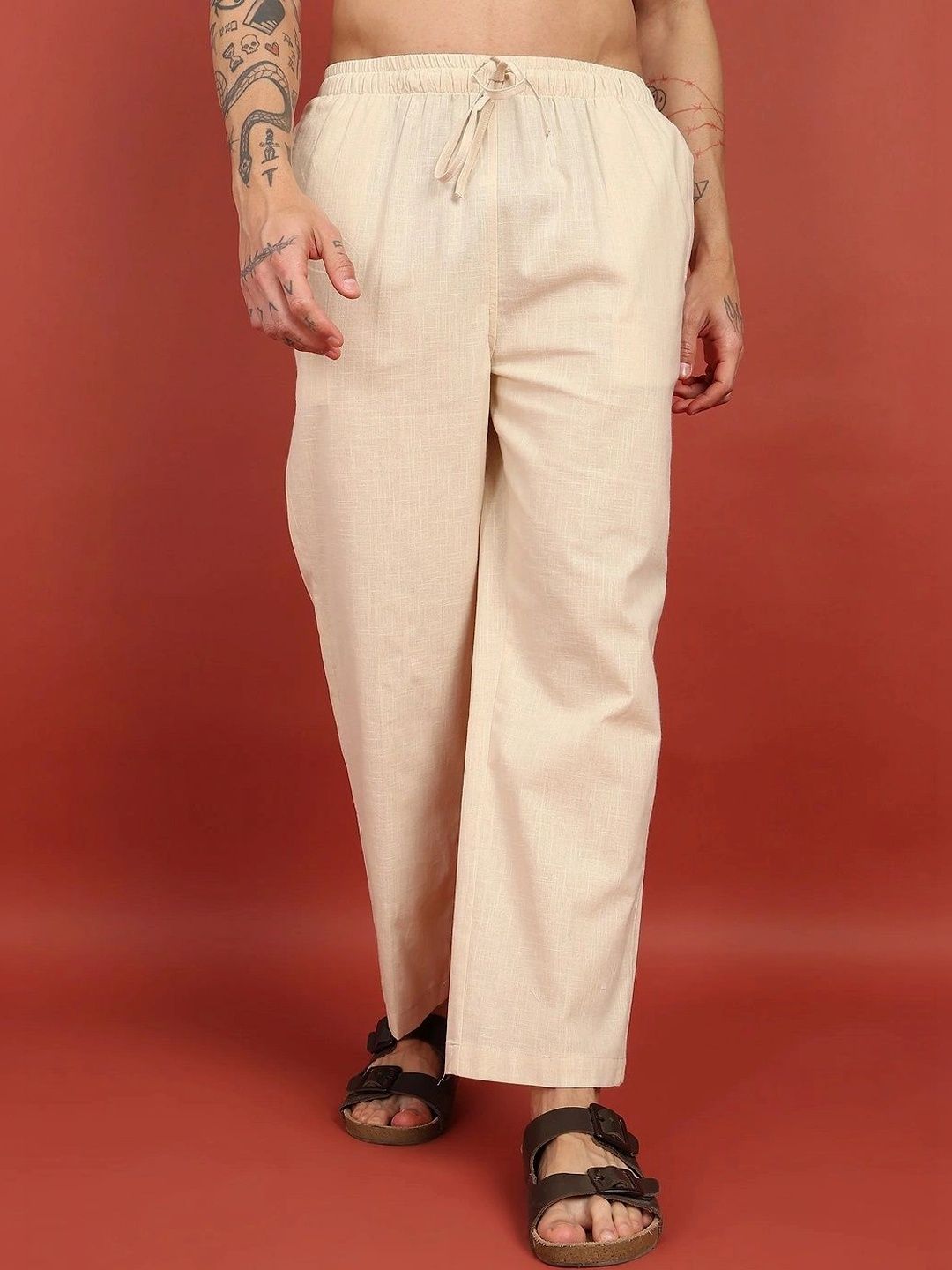 NEQA Men Relaxed Easy Wash Trousers-picture-14