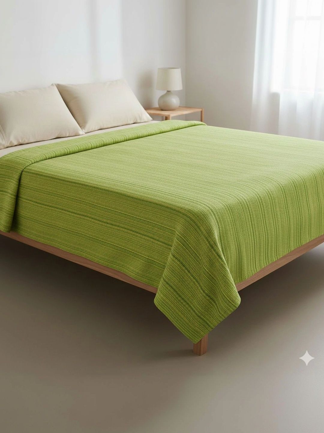 Tharunsha Elite Green Striped 150 GSM Blanket-image-20