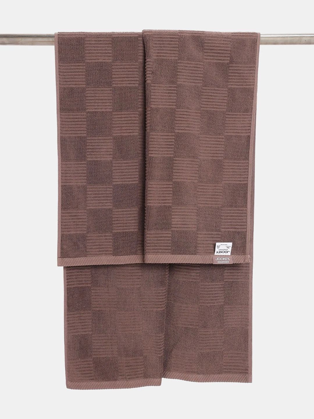Jockey Brown 1 Patterned Cotton 500 GSM Bath Towel-picture-25
