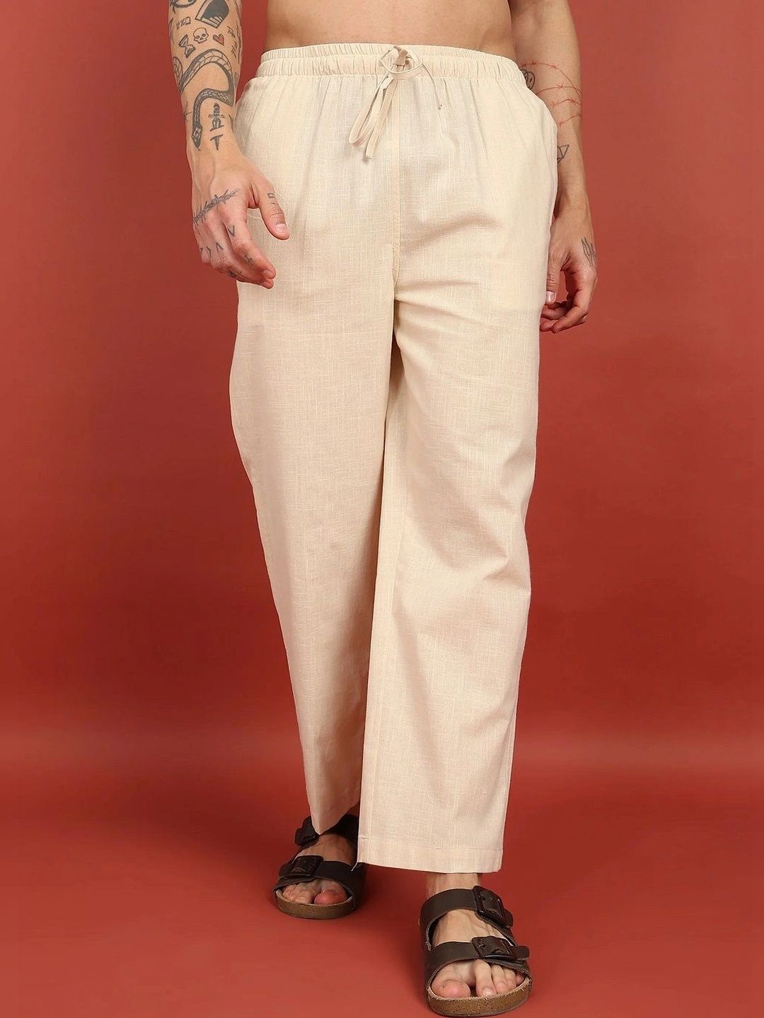 NEQA Men Relaxed Easy Wash Trousers-picture-13