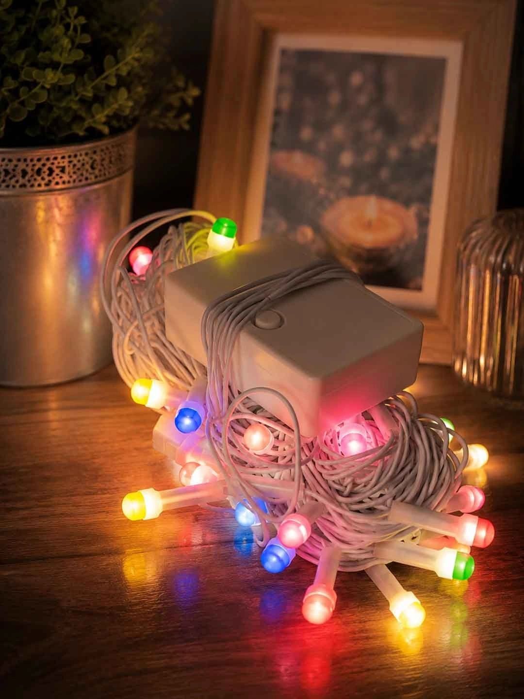 EarthCraft Black & Red LED Rice Shape String Lights-picture-22