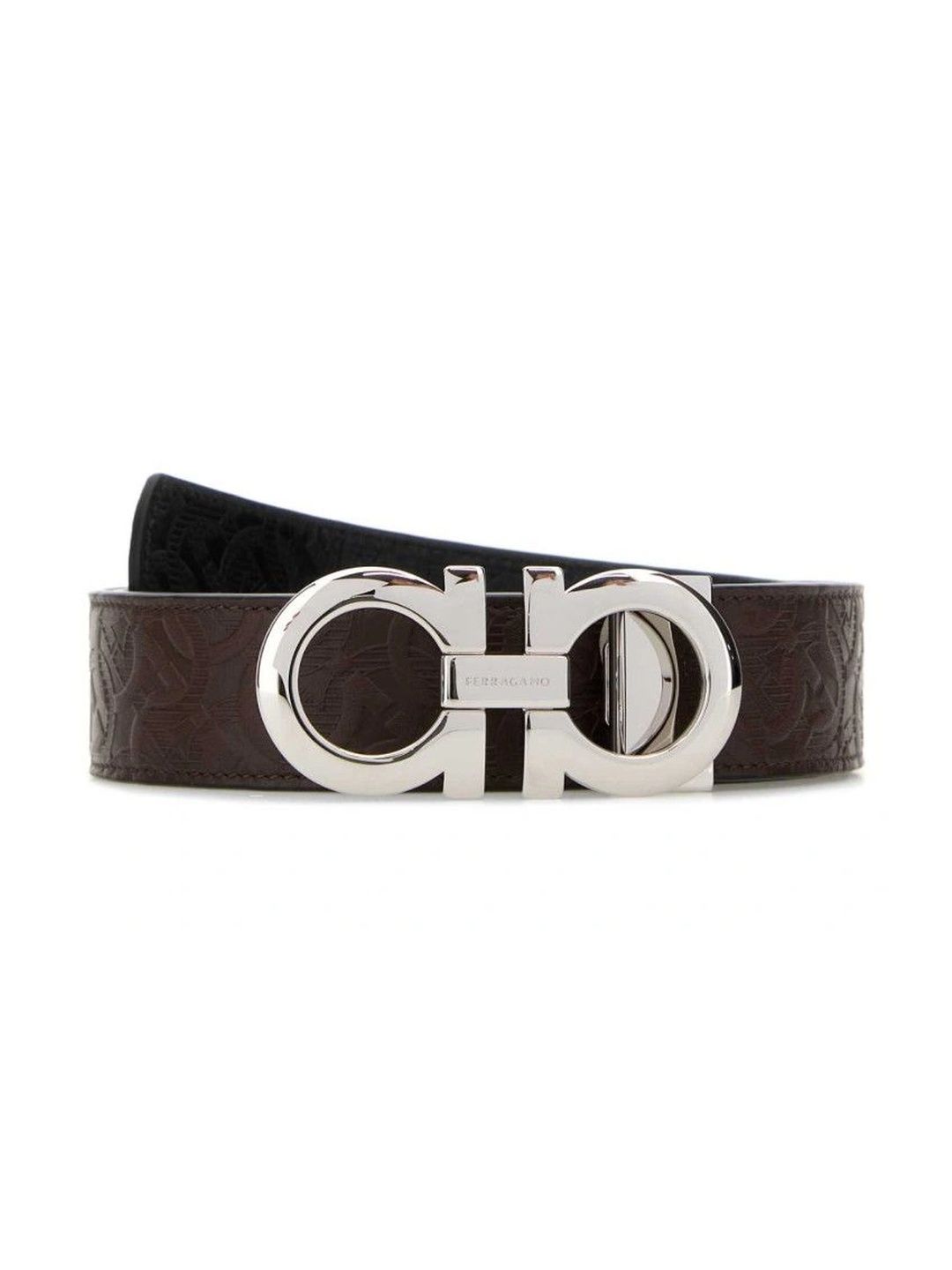 Ferragamo Men Textured Leather Reversible Formal Belt-picture-50