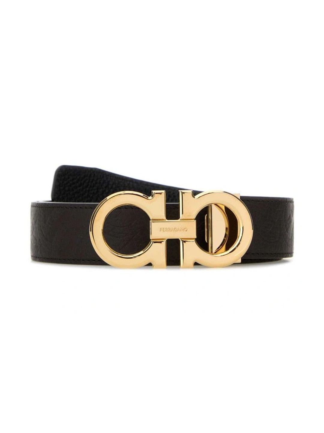 Ferragamo Men Textured Leather Reversible Formal Belt-picture-10