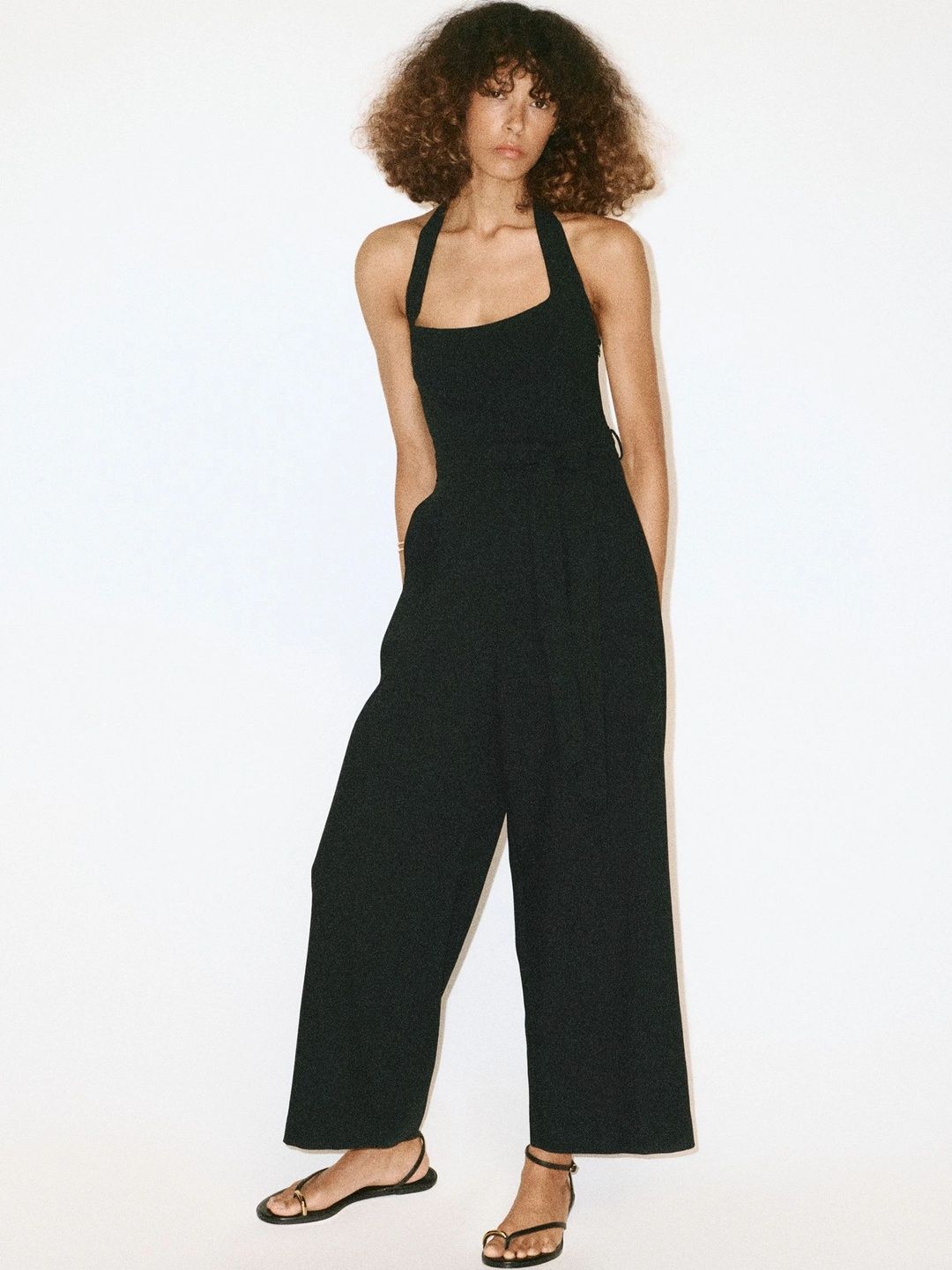 MANGO Halter Neck Basic Jumpsuit-picture-15