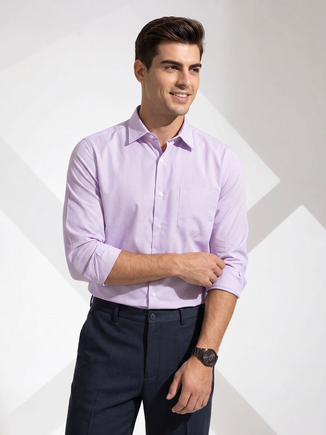 encore by INVICTUS Vertical Striped Formal Shirt-picture-24