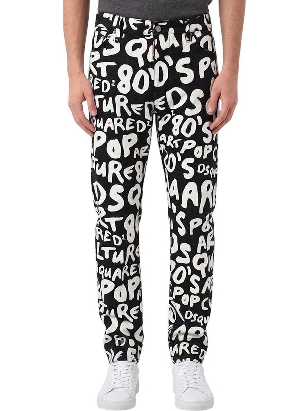 Dsquared2 Men Straight Fit Mid-Rise Printed Jeans-image-33