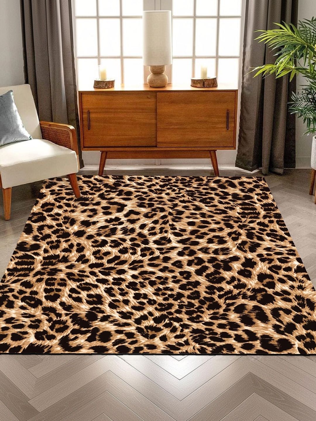 HOLLYWOOD STYLES Brown Bohemian Polyester Carpet-picture-30