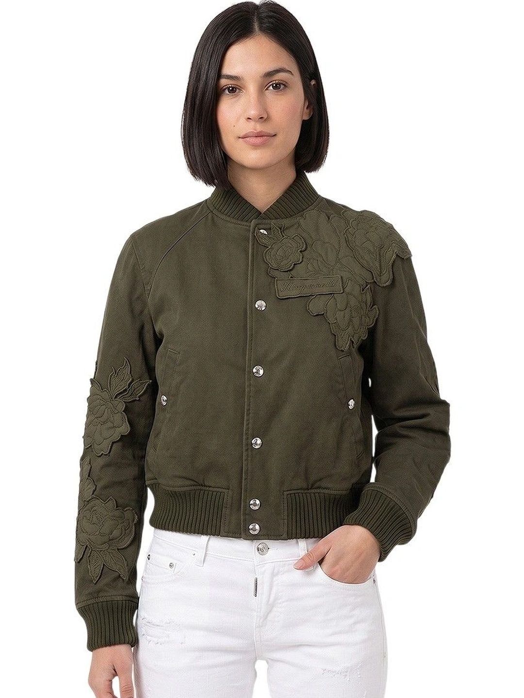 Dsquared2 Women Bomber with Embroidered Jacket-picture-30