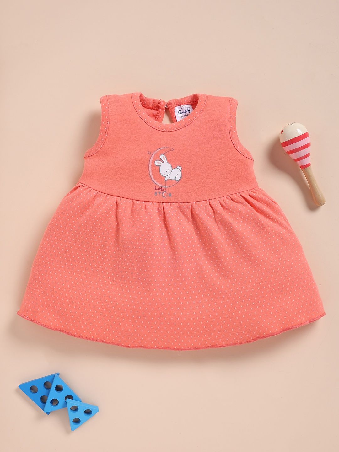 Simply Printed Pure Cotton A-Line Dress-picture-26
