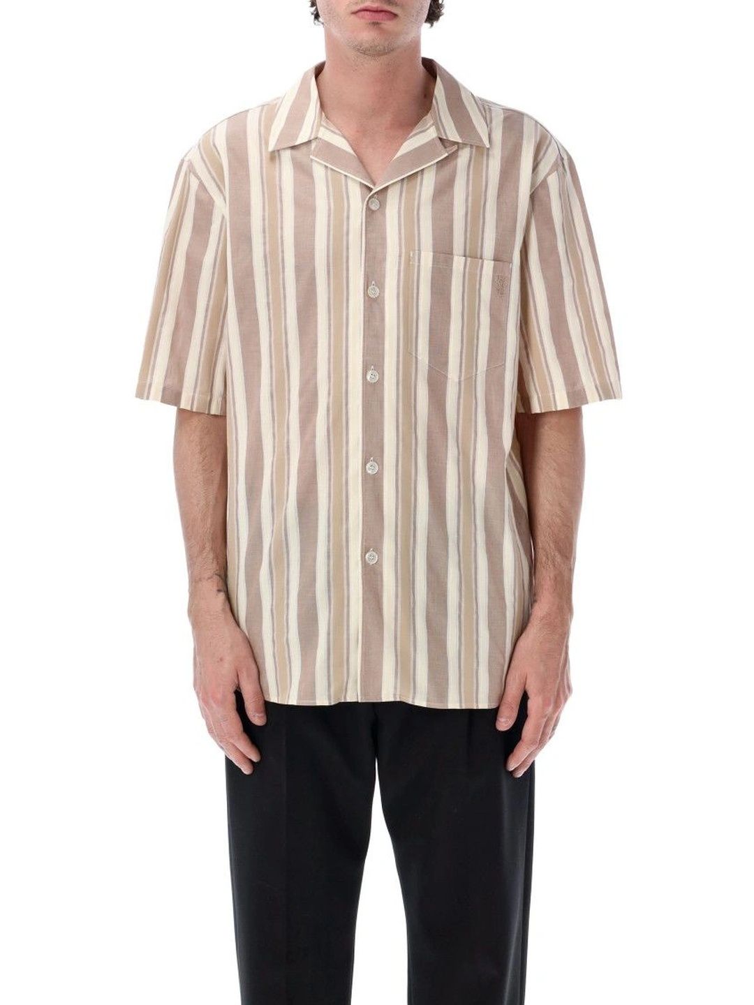 Saint Laurent Men Striped Casual Shirt-picture-23