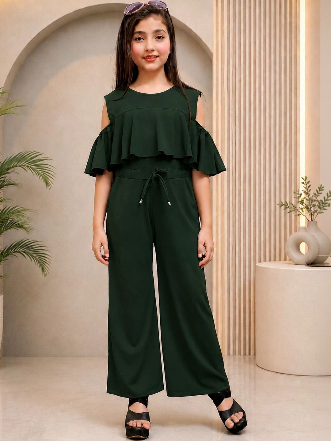 ORIEX THE ORIGINAL FASHION Girls Basic Jumpsuit with Ruffles-picture-14