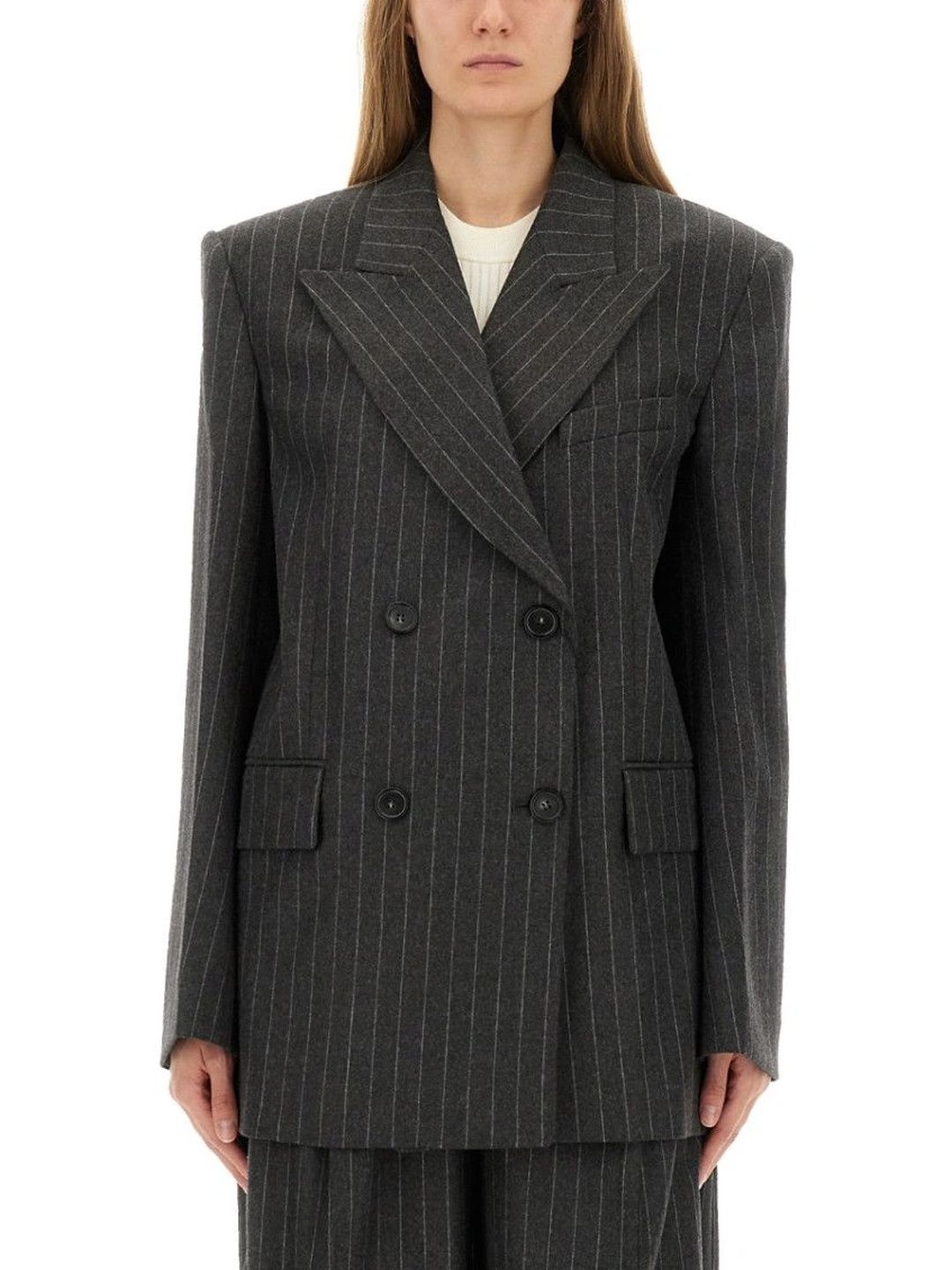 Sportmax Black Stripes Blazer-picture-14