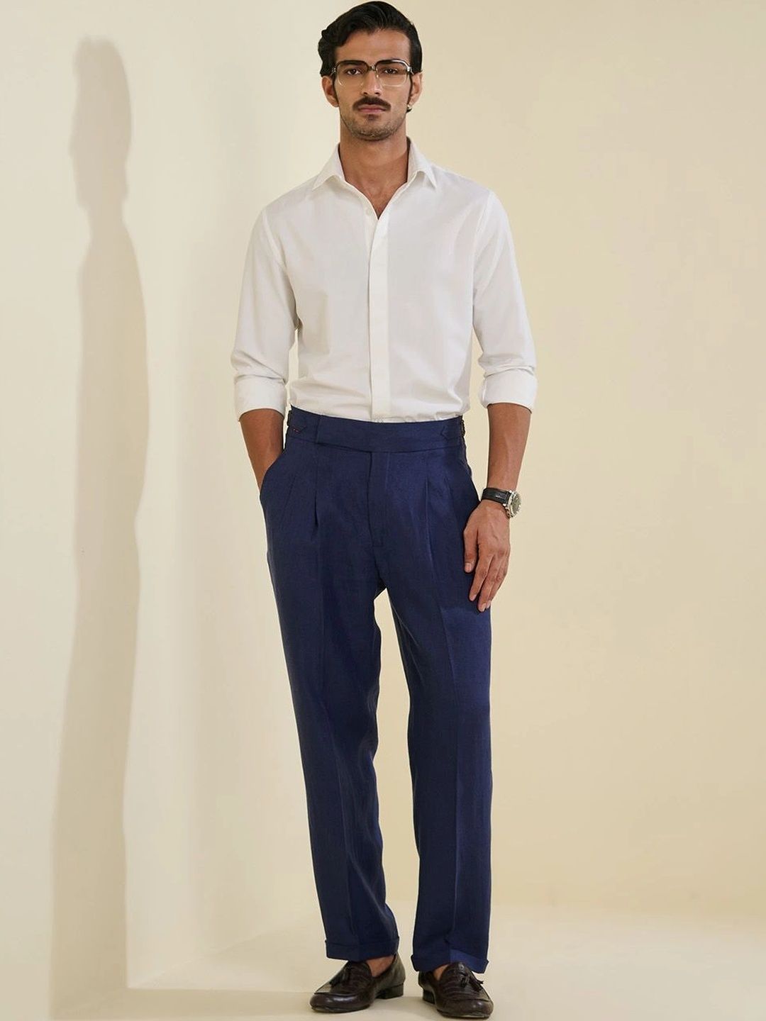 S&N by Shantnu Nikhil Men Slim Fit Trousers-picture-49