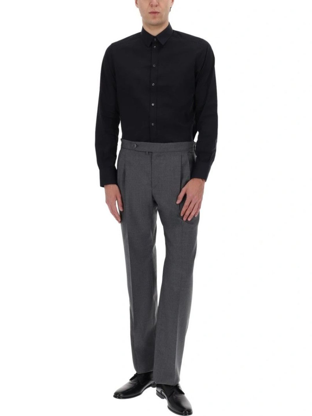 Dolce & Gabbana Grey Relaxed Pleated Pants-picture-30